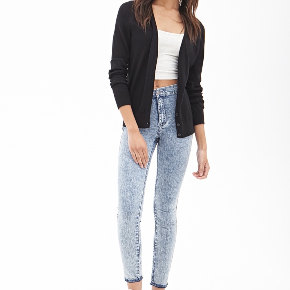 Black cardigan